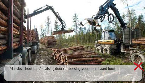 Haardhout door boskap